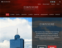 Tablet Screenshot of corpusiure.com.mx